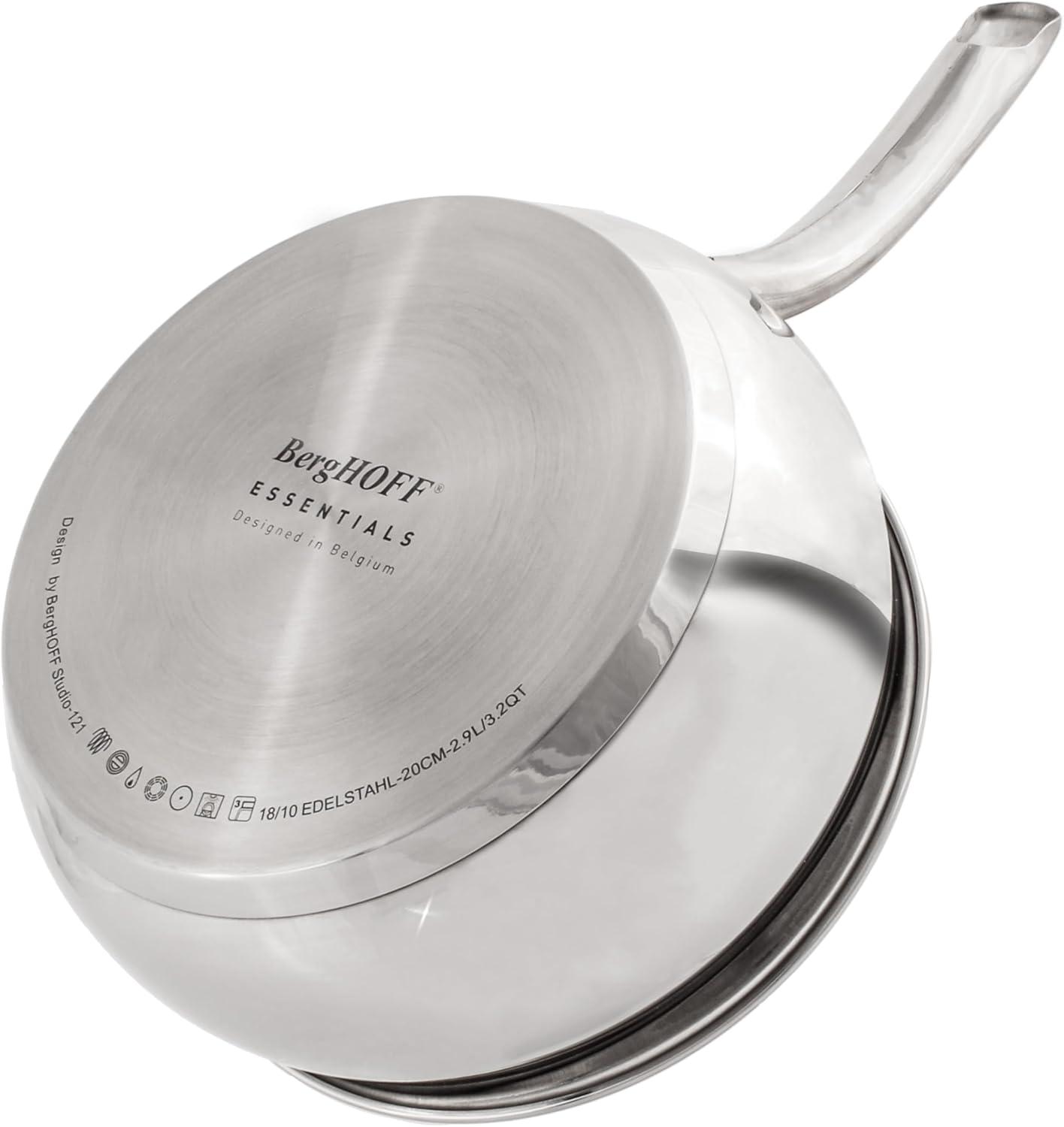 BergHOFF BergHOFF Stainless Steel 18/10 Sauce Pan Belly Shape