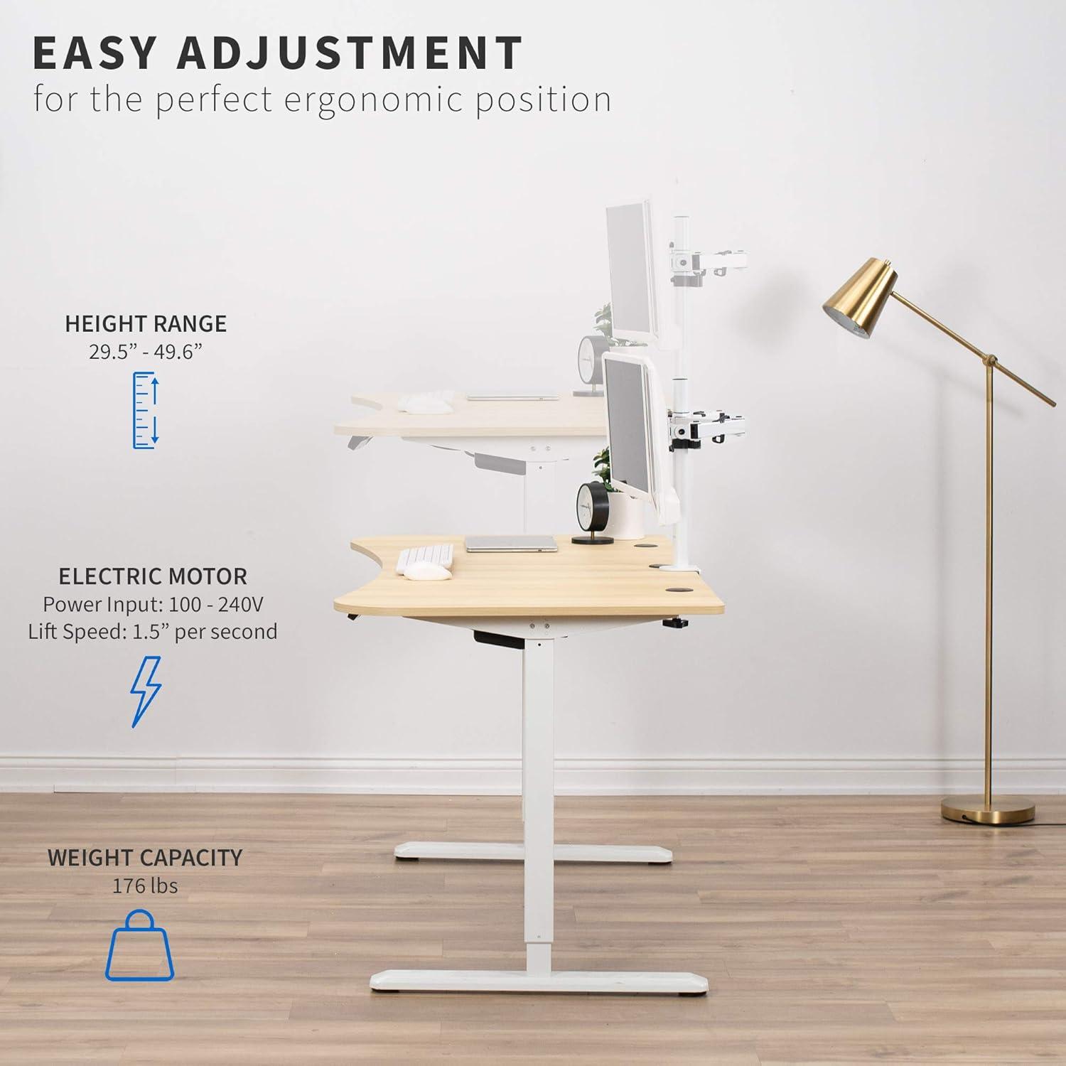 63" x 32" Electric Desk with Touch Screen Memory Controller Series