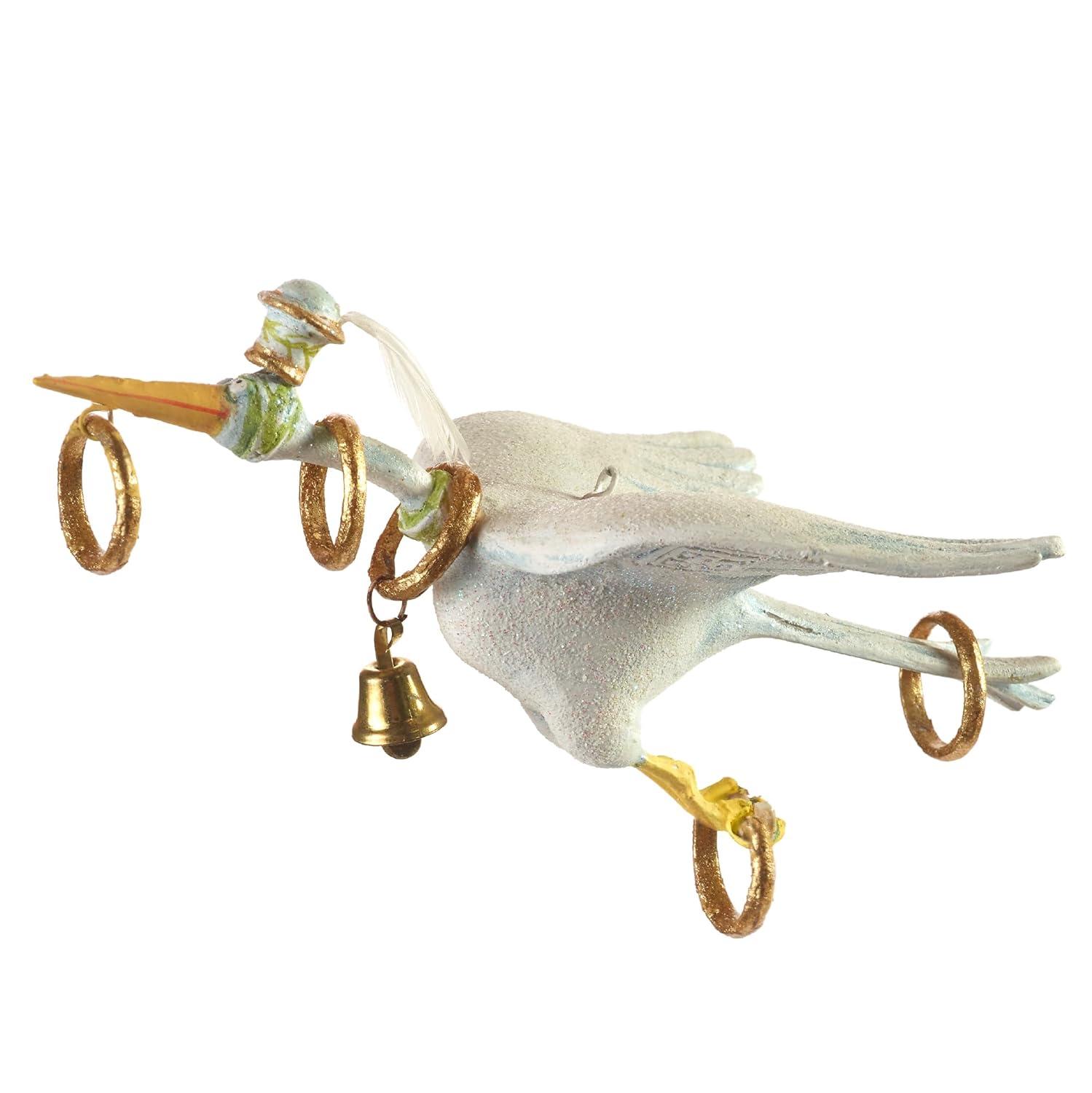 MacKenzie-Childs Patience Brewster 12 Days 5 Golden Rings Ornament