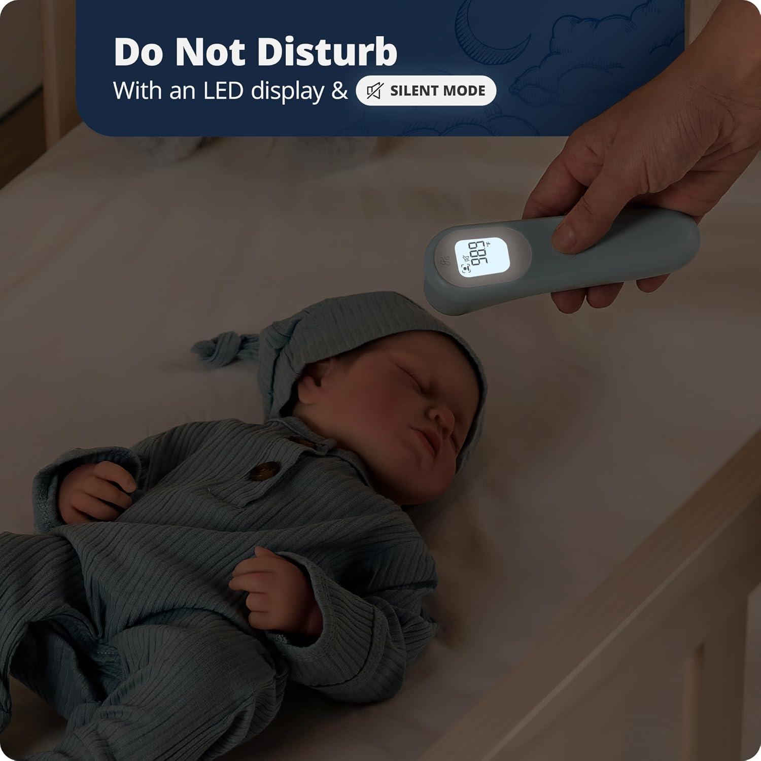 Greater Goods Digital Infrared Forehead Thermometer, Kids and Adults w Backlit Display, Blush Pink