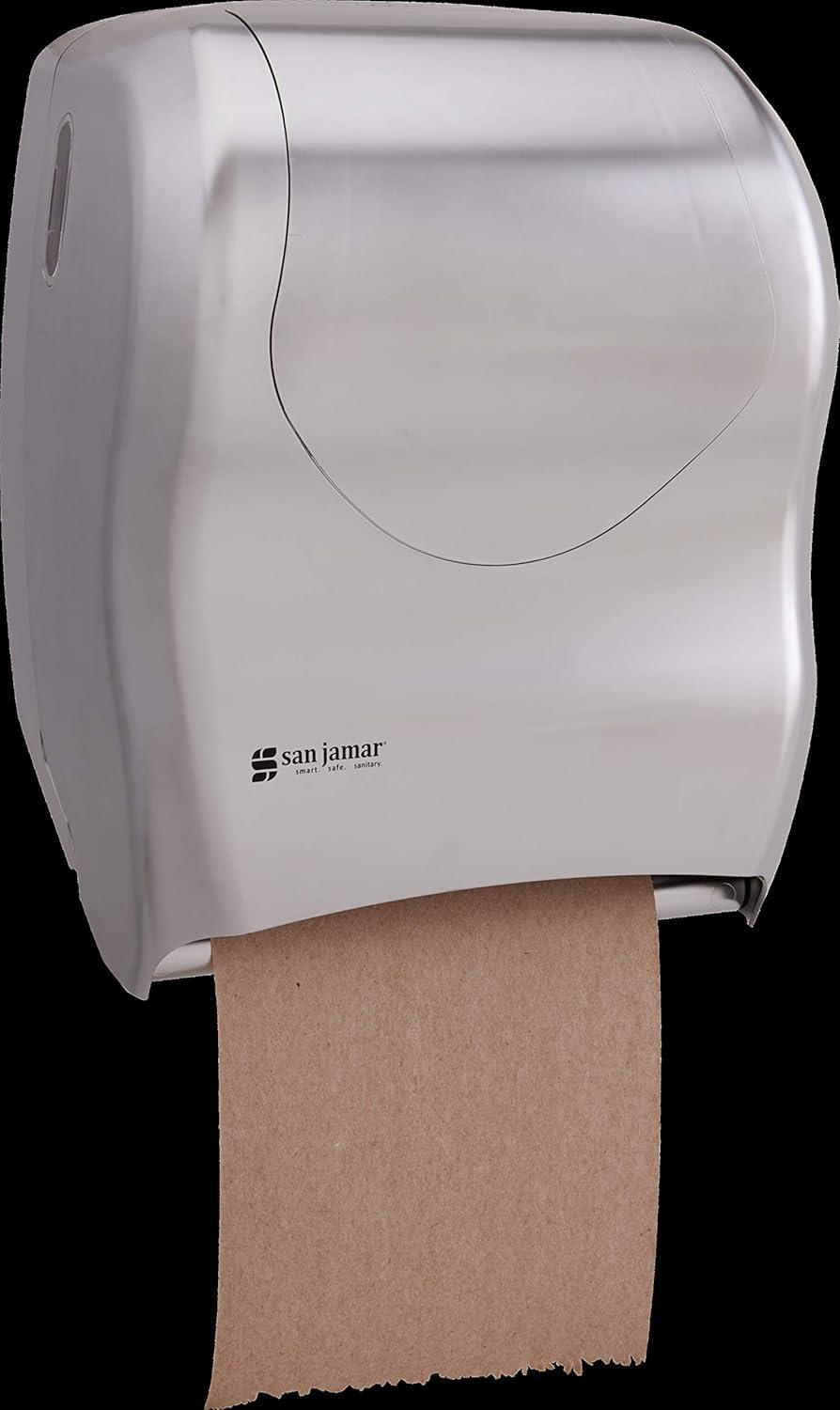 San Jamar Tear-N-Dry Touchless Roll Towel Dispenser, 16.75 x 10 x 12.5, Silver