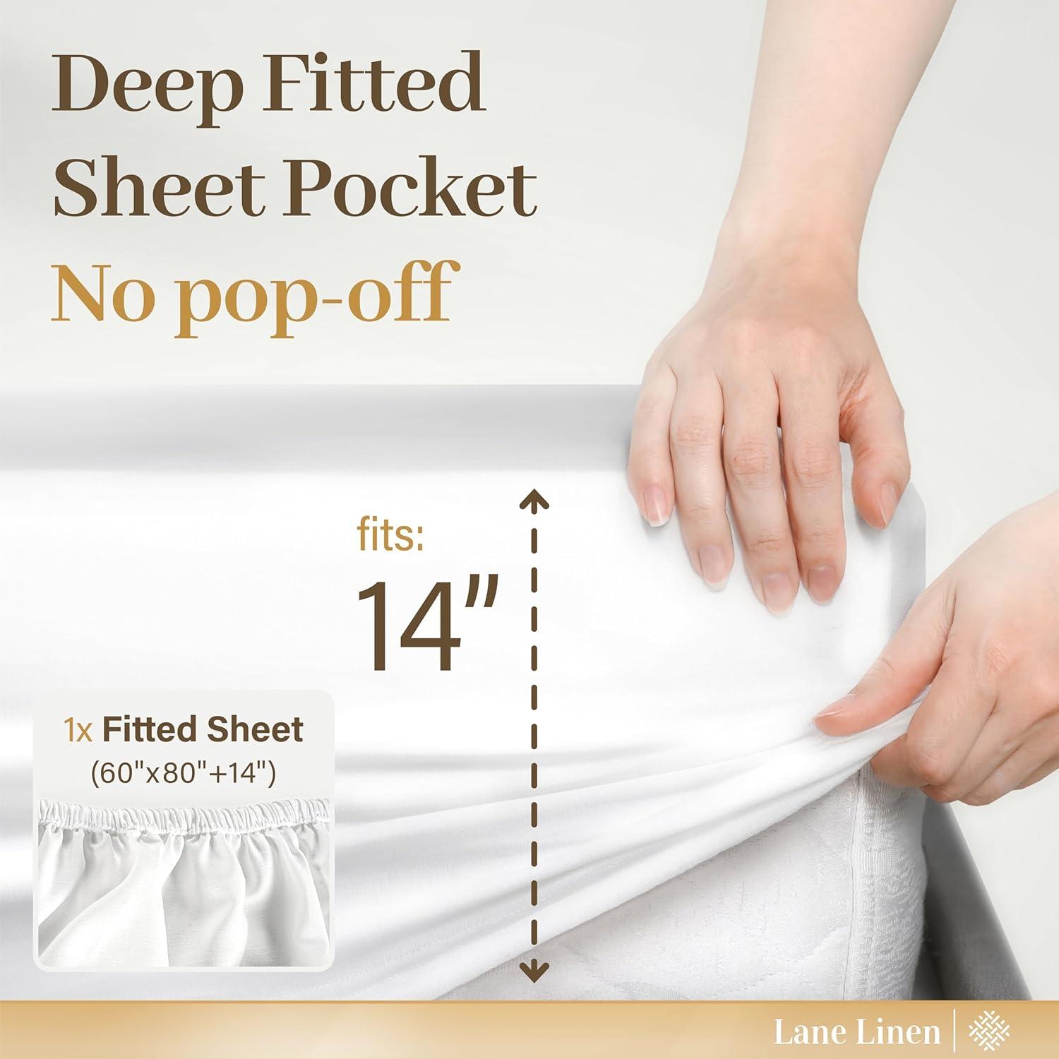 Nestl Bed-in-A-Bag Pleated Comforter Set with Bed Sheets