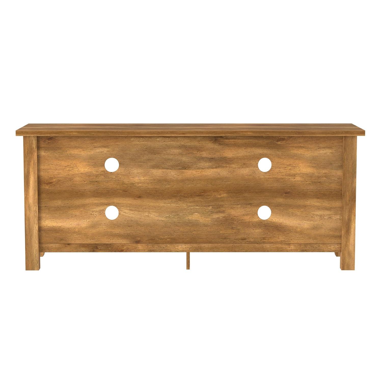 WE Furniture 24" H x 58" W x 16" Wood TV Media Stand Storage Console