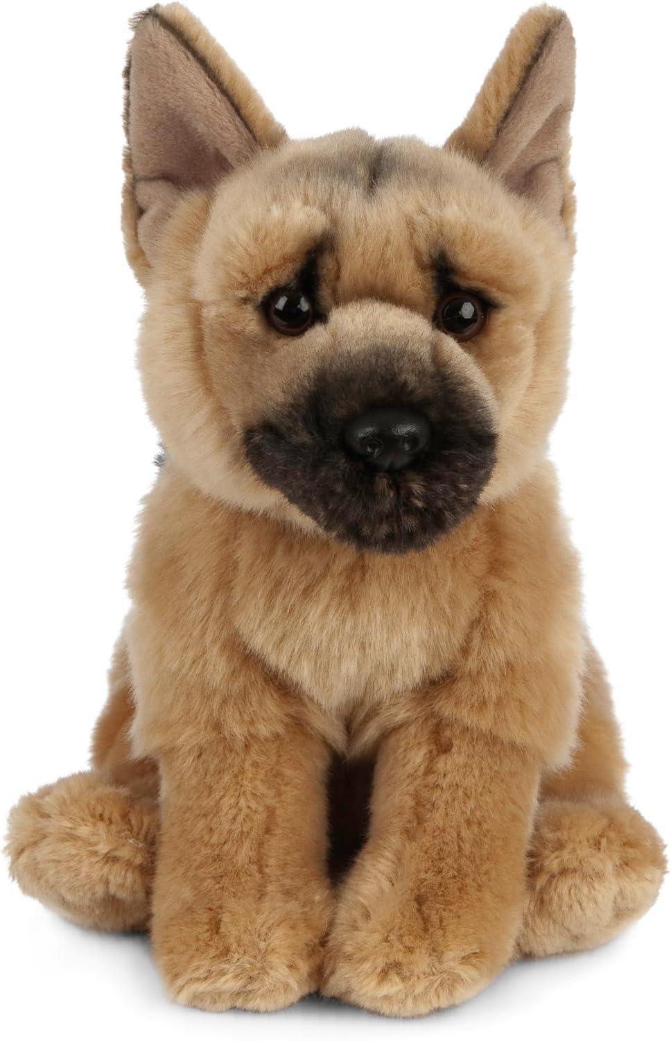 Living Nature Brown German Shepherd Plush Toy