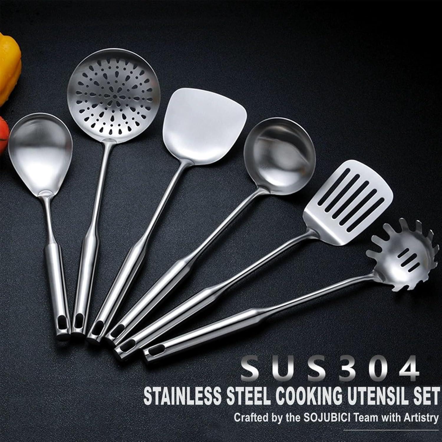 JADOOG JADOOG 6 Piece Stainless Steel Cooking Utensil Set