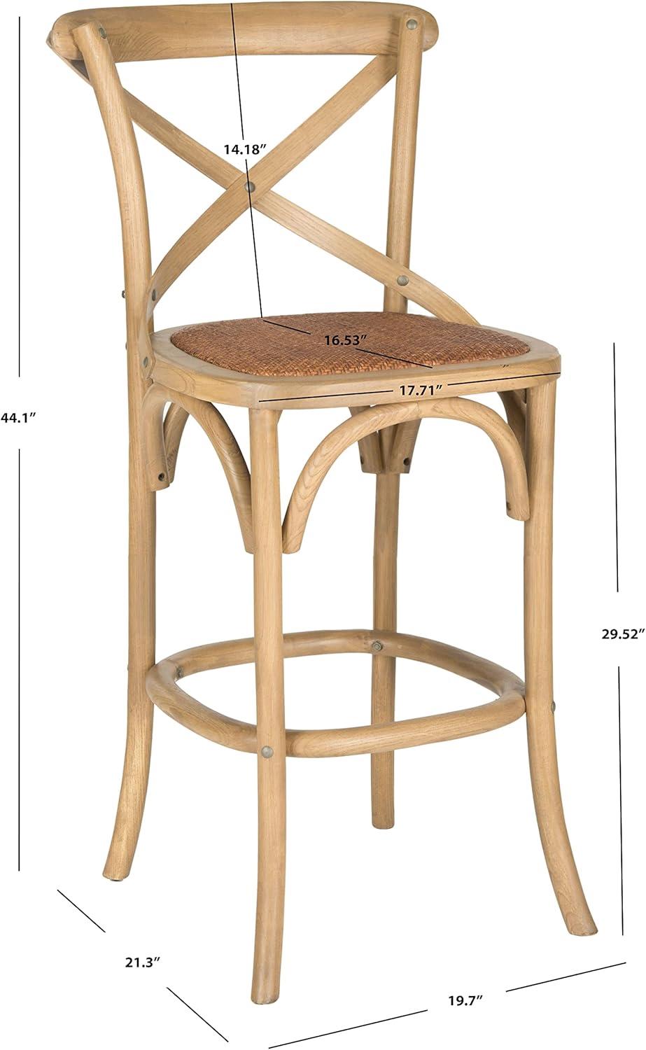 Franklin X Back Bar Stool  - Safavieh