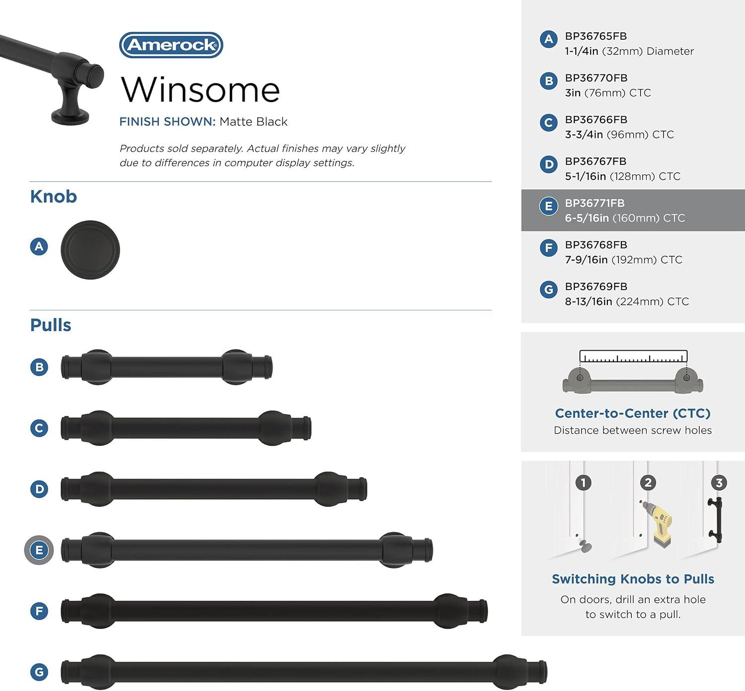 Amerock Winsome Cabinet or Drawer Pull