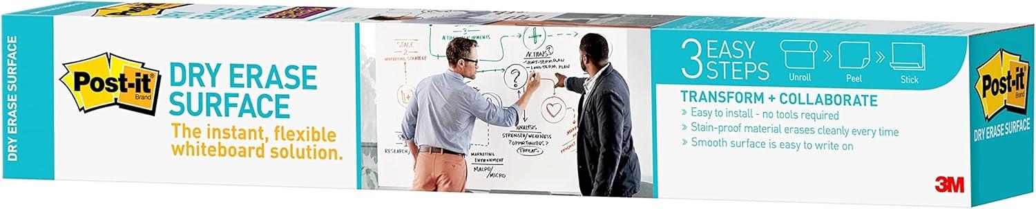 Post-it® Wall Dry Erase Small - 2' - 4' Whiteboard