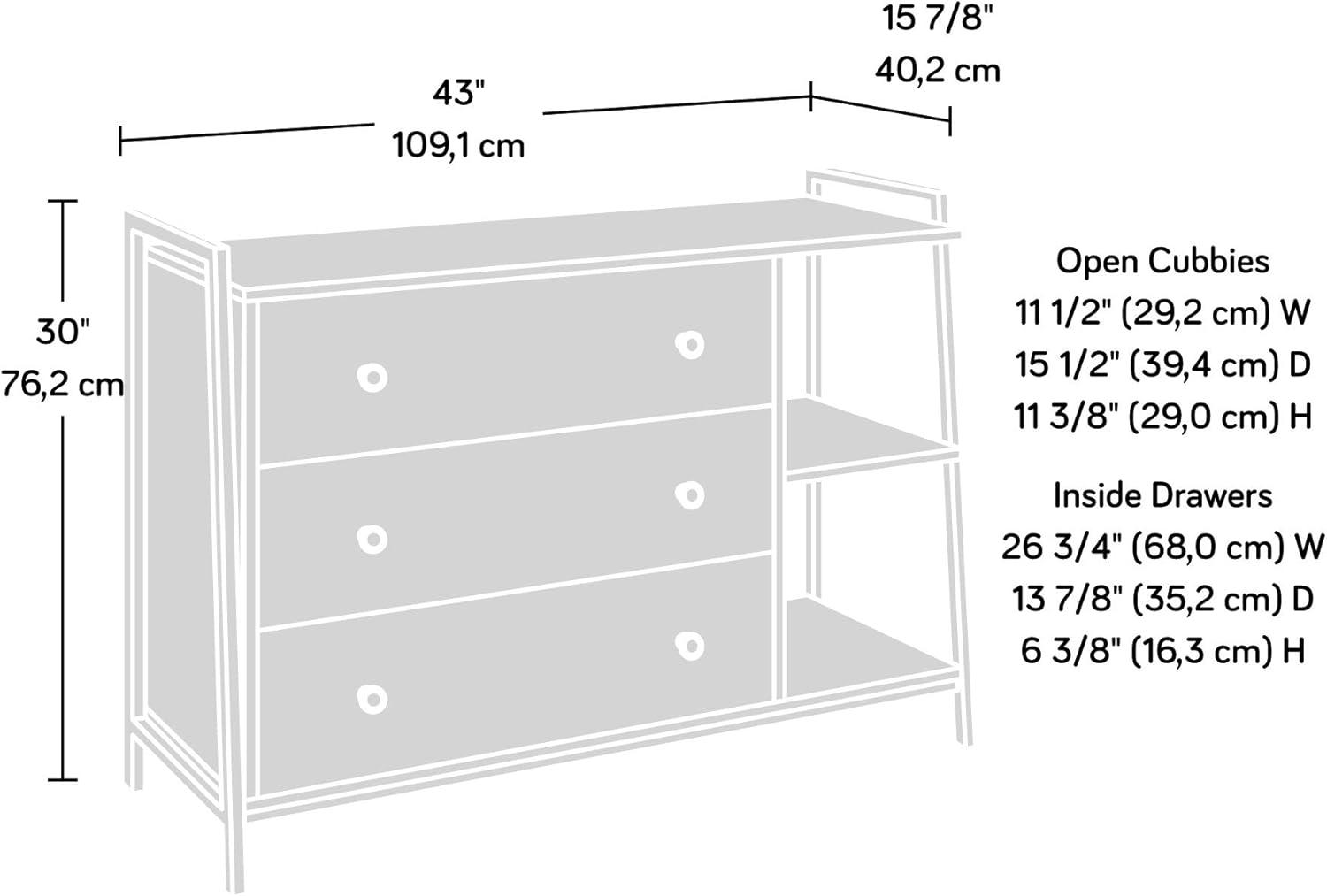 North Avenue 3 Drawer Horizontal Chest Sindoori Mango - Sauder