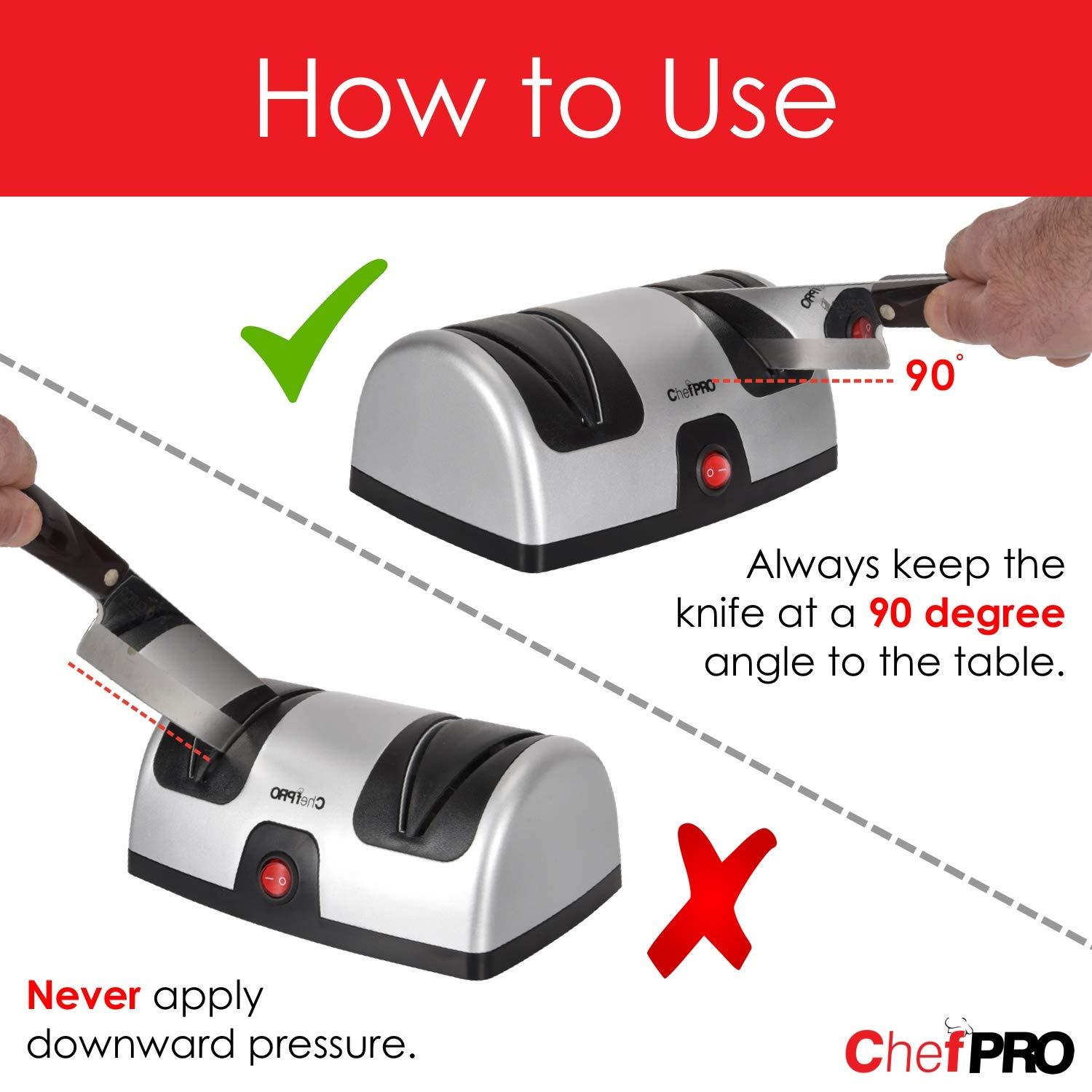 Chef Pro Chef Pro 2 Stages Electric Knife Sharpener