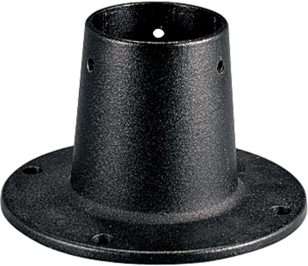 Black Aluminum 8-Inch Surface Mount Post Adapter