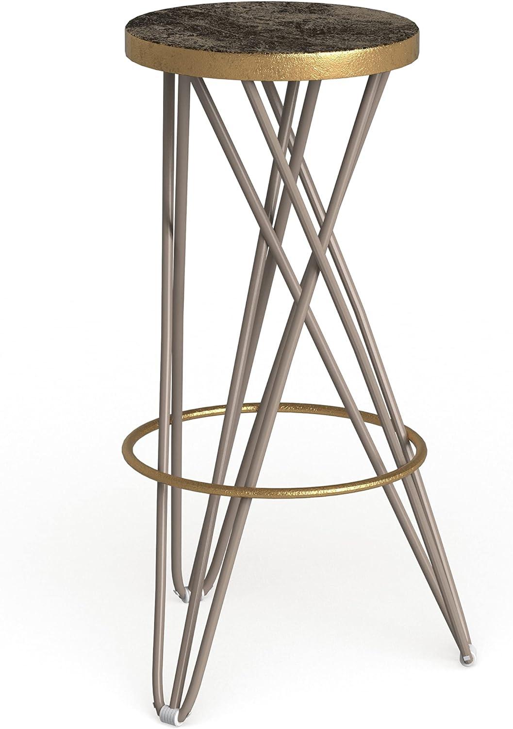 Lorna Gold Leaf Bar Stool  - Safavieh