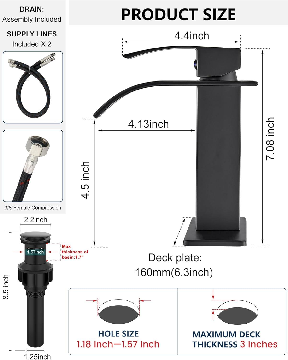 Single-Hole Single-handle Bathroom Faucet
