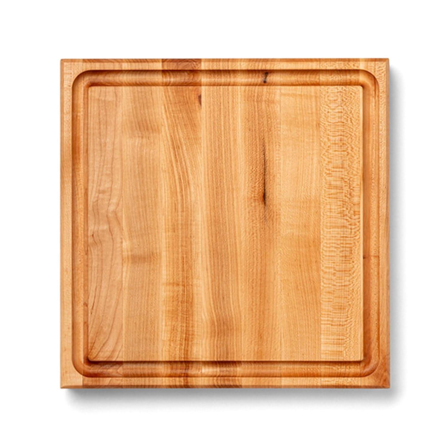 John Boos Boos Block CB Series Large Reversible Wood Cutting Board with Juice Groove, 1.75-Inch Thickness, 15" x 15" x 1 3/4", Maple