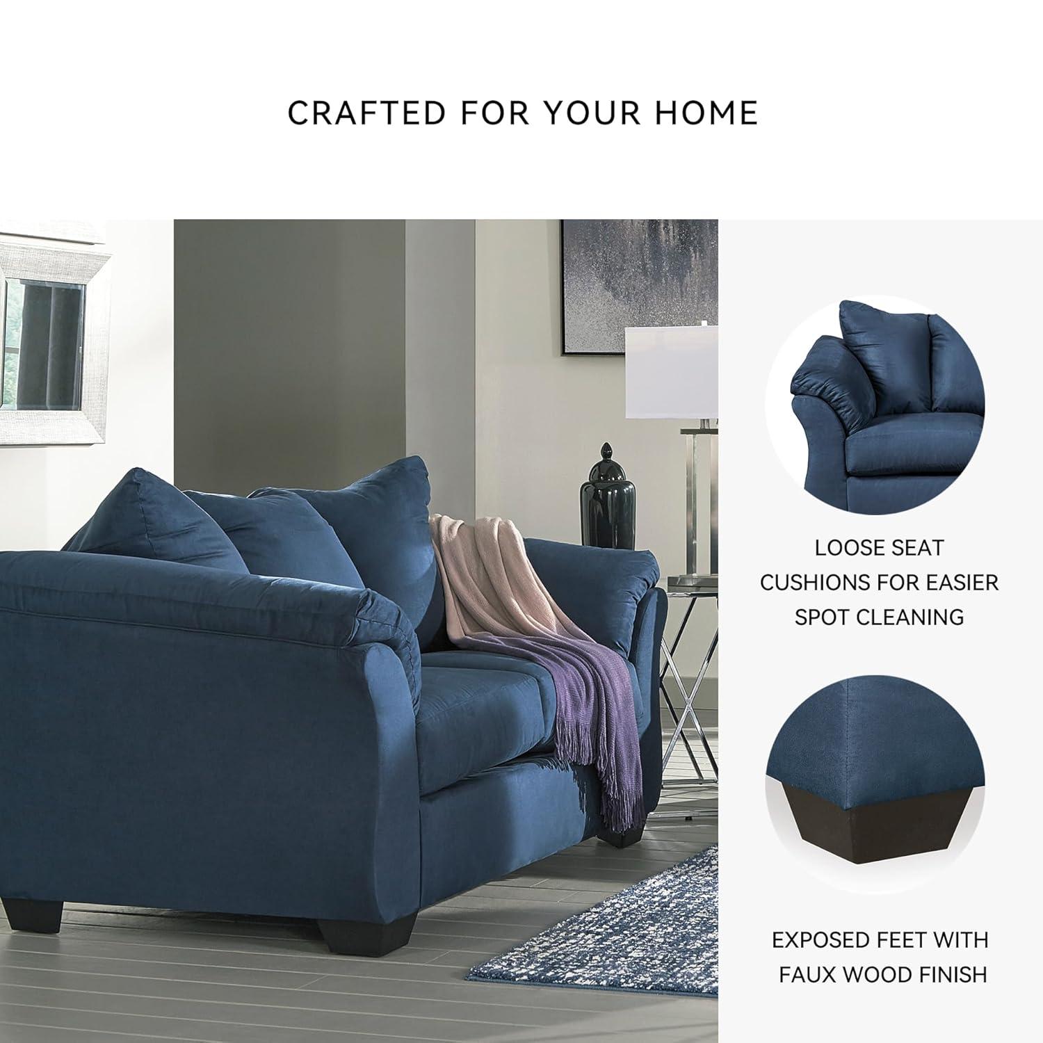 Signature Design by Ashley Darcy Loveseat in Blue