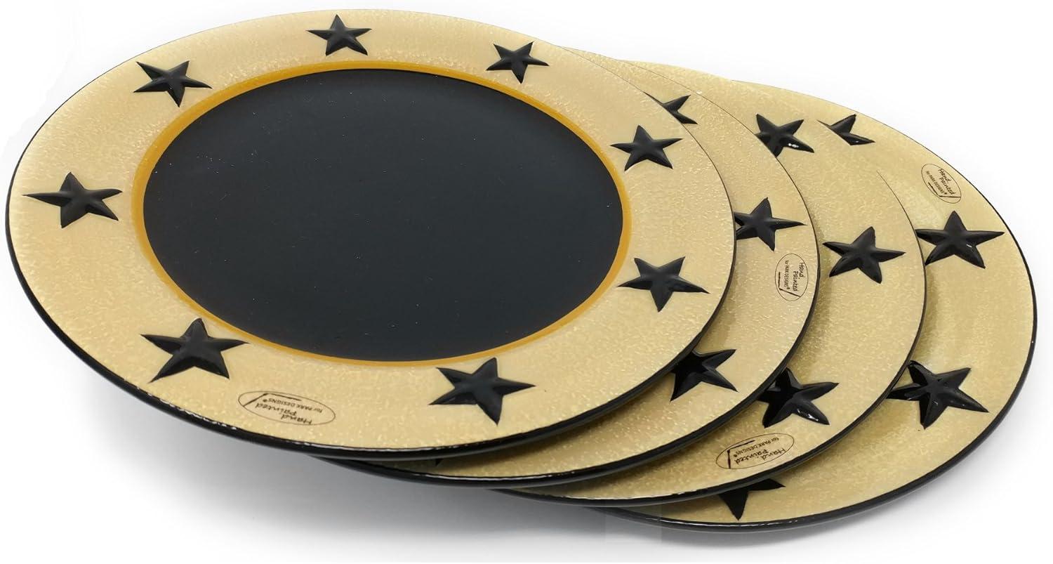 Park Designs Juego de 4 Platos Llanos de Vid Estrellado
