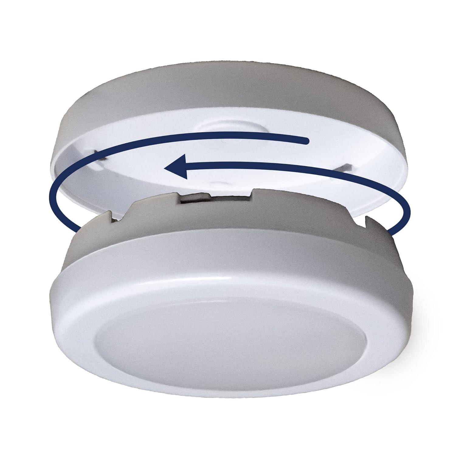 Westek White Battery Powered LED Puck Light 3 pk (BL-PCCT-W3)