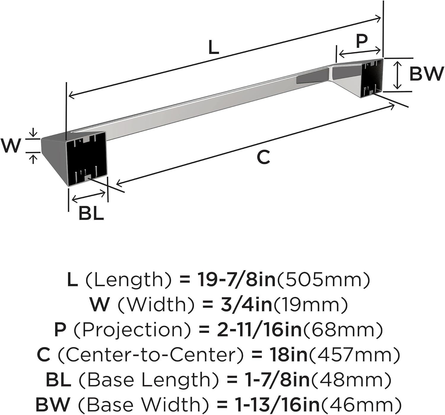 Amerock Blackrock Wall Mounted Towel Bar