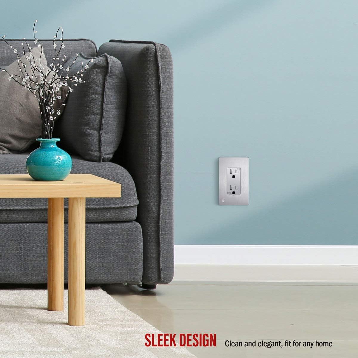 Enerlites No Subject 1 - Gang Rocker Standard Wall Plate
