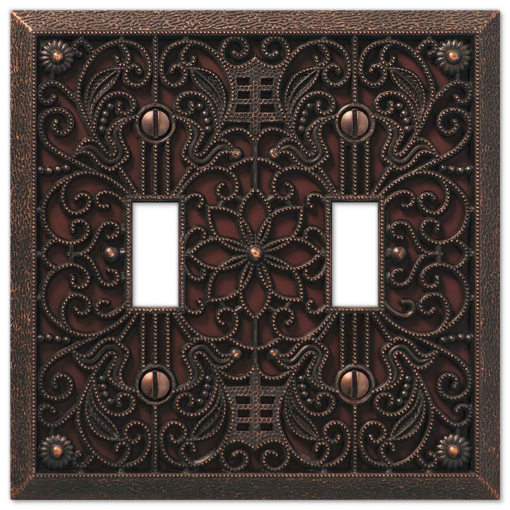 AmerTac Filigree No Subject 2 - Gang Rocker Standard Wall Plate