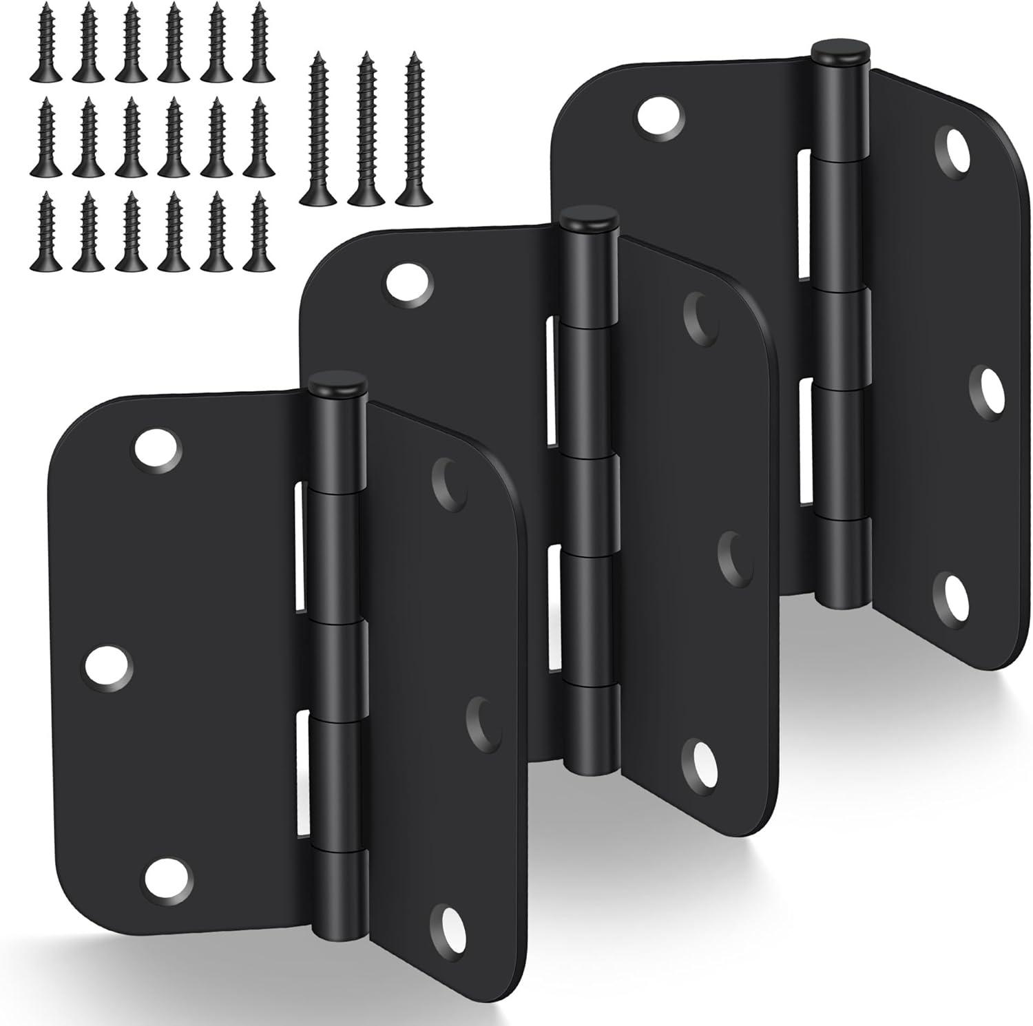 3.5" H × 3.5" W Butt/Ball Bearing Pair Door Hinges