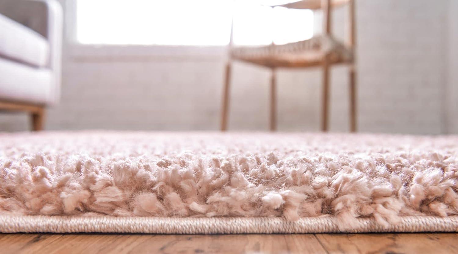 Unique Loom Davos Shag Solid Indoor Woven Area Rug