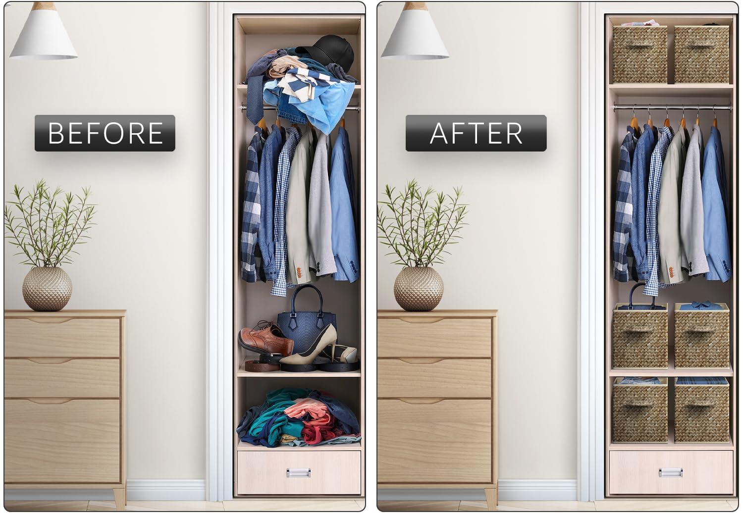 Sorbus Sorbus 4 Pack 11" Foldable Fabric Storage Cube Bins with Handles