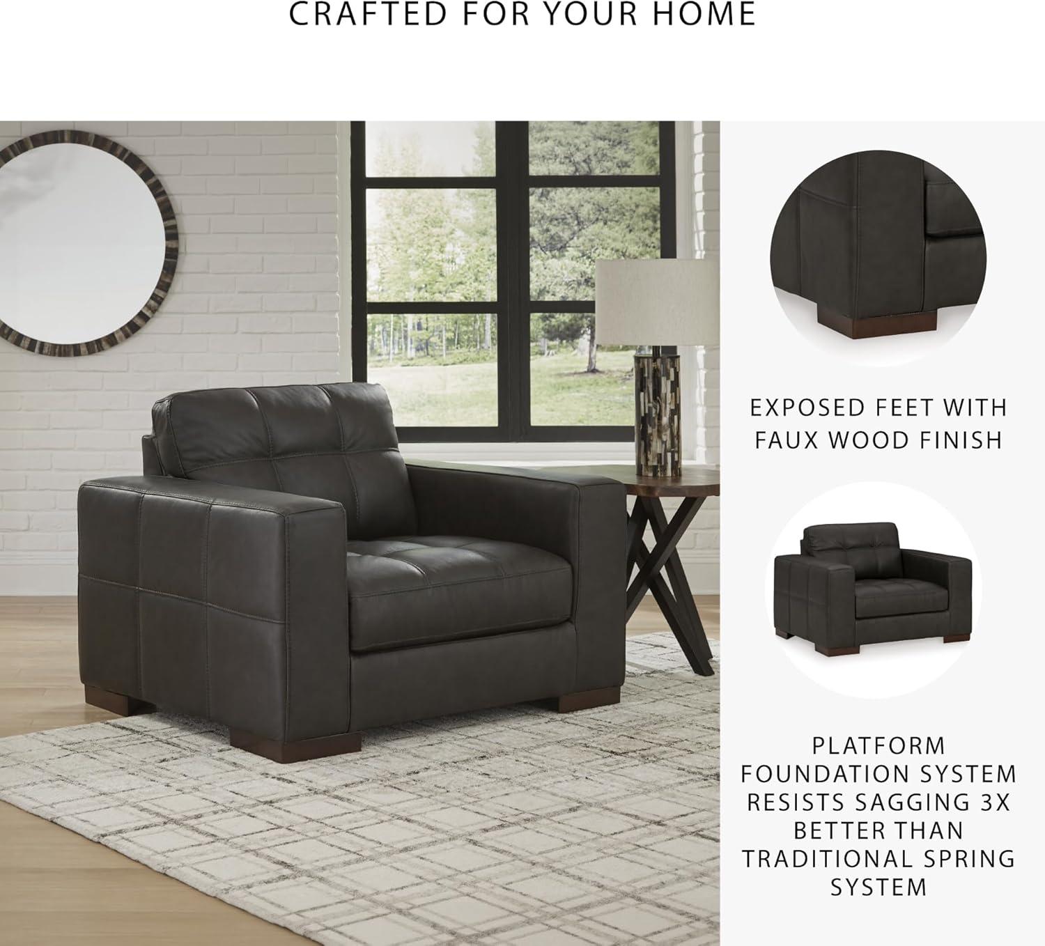 Signature Design by Ashley Luigi Thunder Oversized Chair