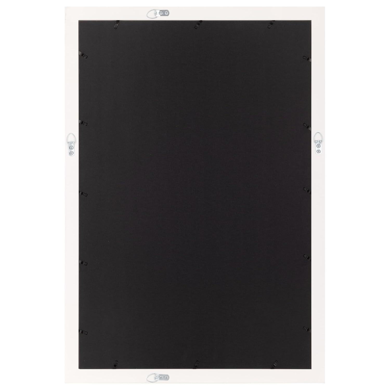 Gallery Solutions 20"x30" White Wood Wall Mount Poster with Hanging Frame - White