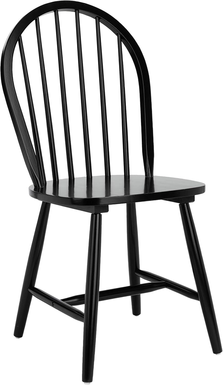 SAFAVIEH Camden Spindle Back Dining Chair, Black, Set of 2