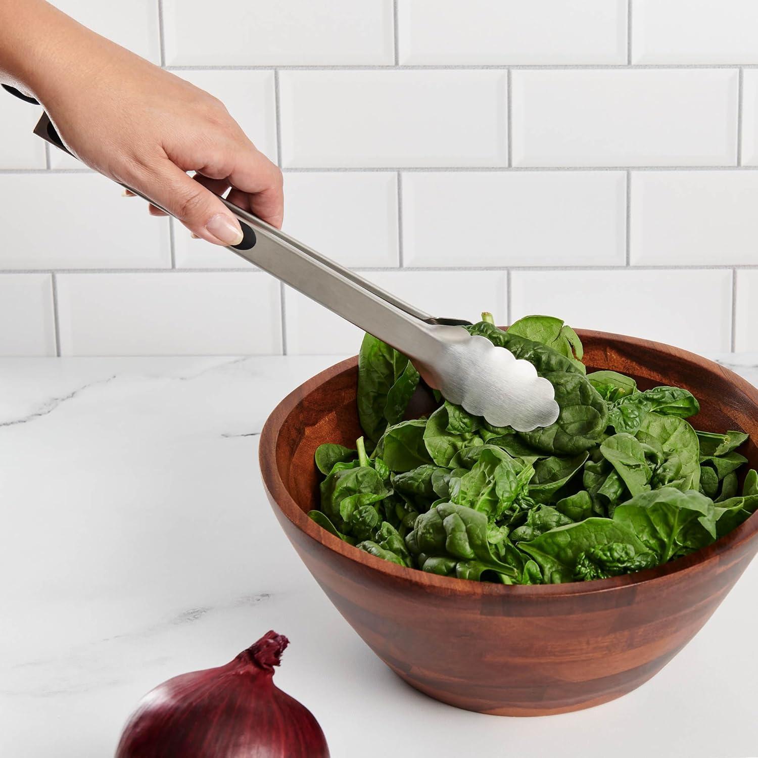 Cutlery-Pro Chef Locking Tong, Professional Quality, 18/8 Stainless Steel, 9-Inches