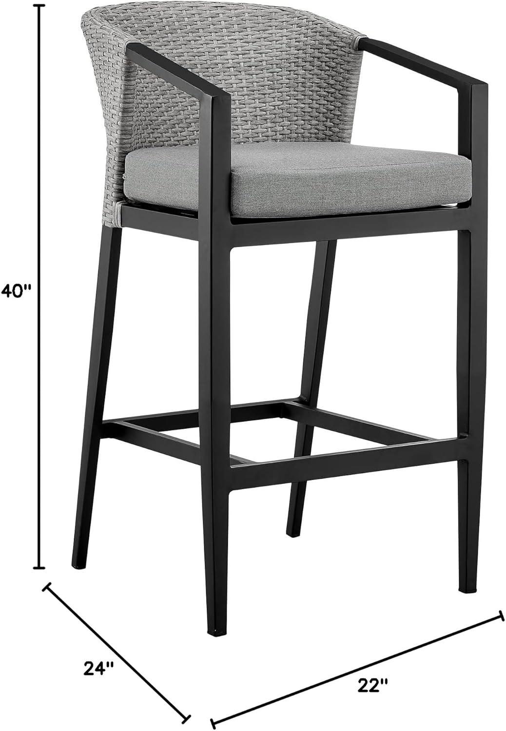 Armen Living Aileen 30 in. Outdoor Bar Stool