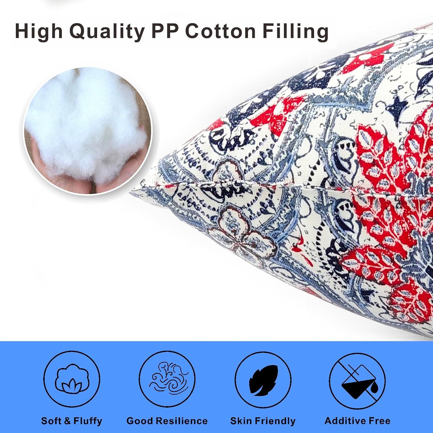 JMGBird Outdoor Pillows Waterproof Set of 2 Outdoor Pillow 18×18 Inch Outdoor Throw Pillows for Patio Furniture, Bed, Couch, and Sofa