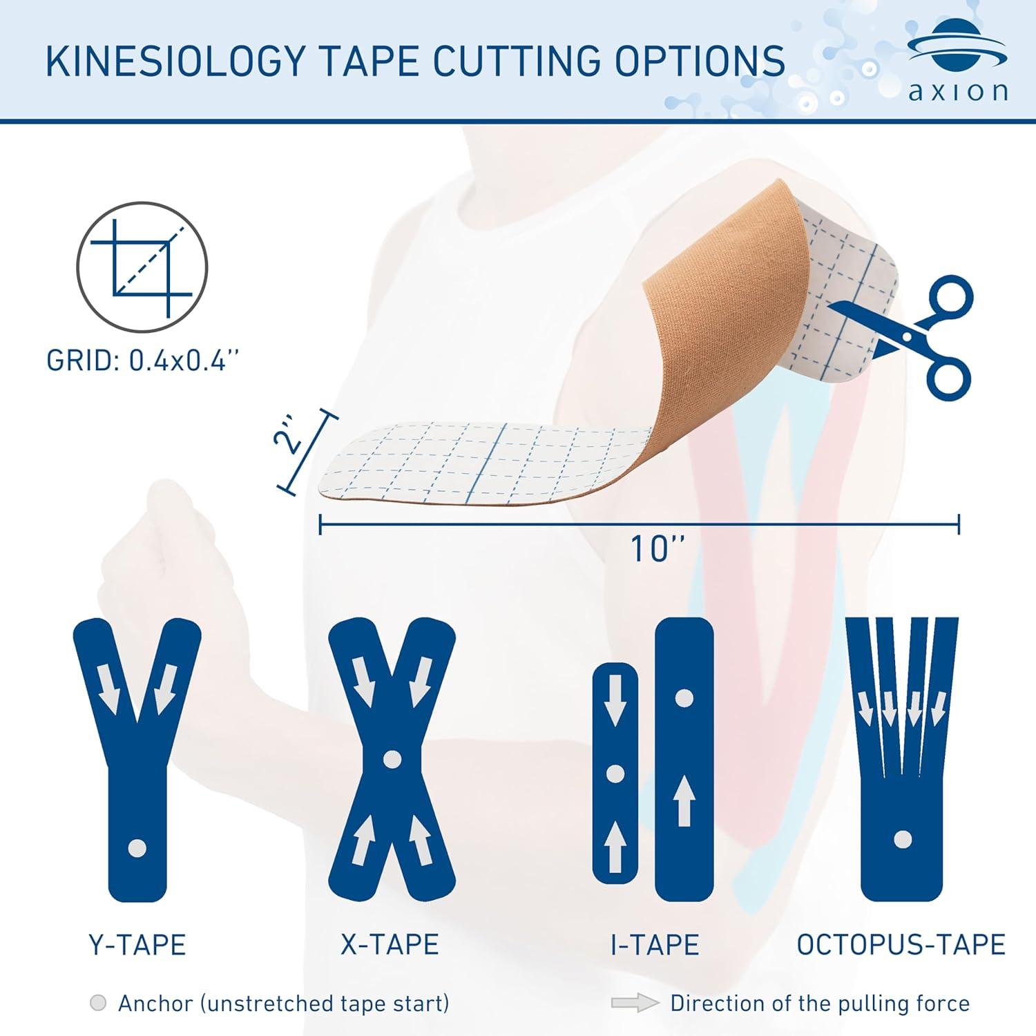 Multicolor Precut Waterproof Elastic Kinesiology Tape Set