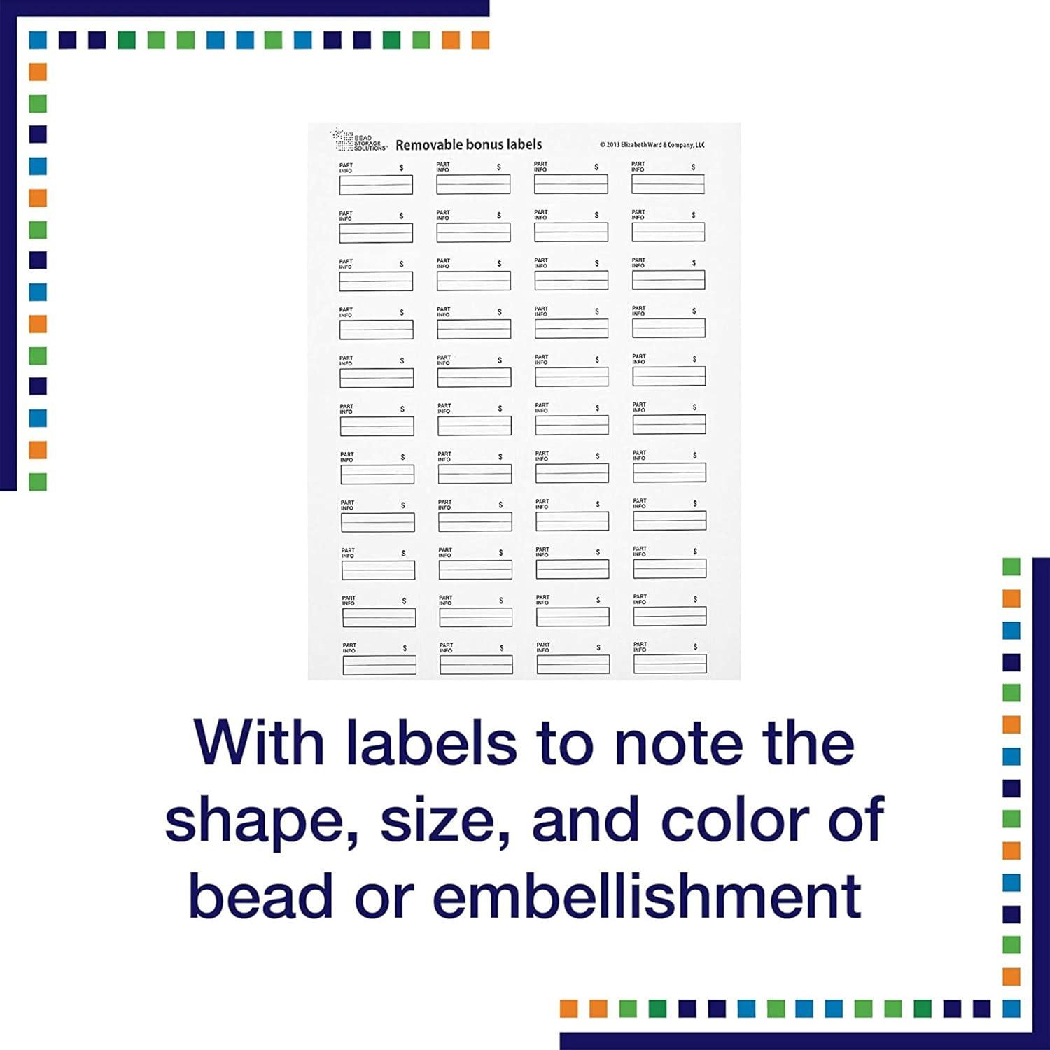 Bead Storage Solutions Elizabeth Ward Bead Storage Solutions 45 Piece Craft Supplies Organizer, 8 Pack (Set of 8)