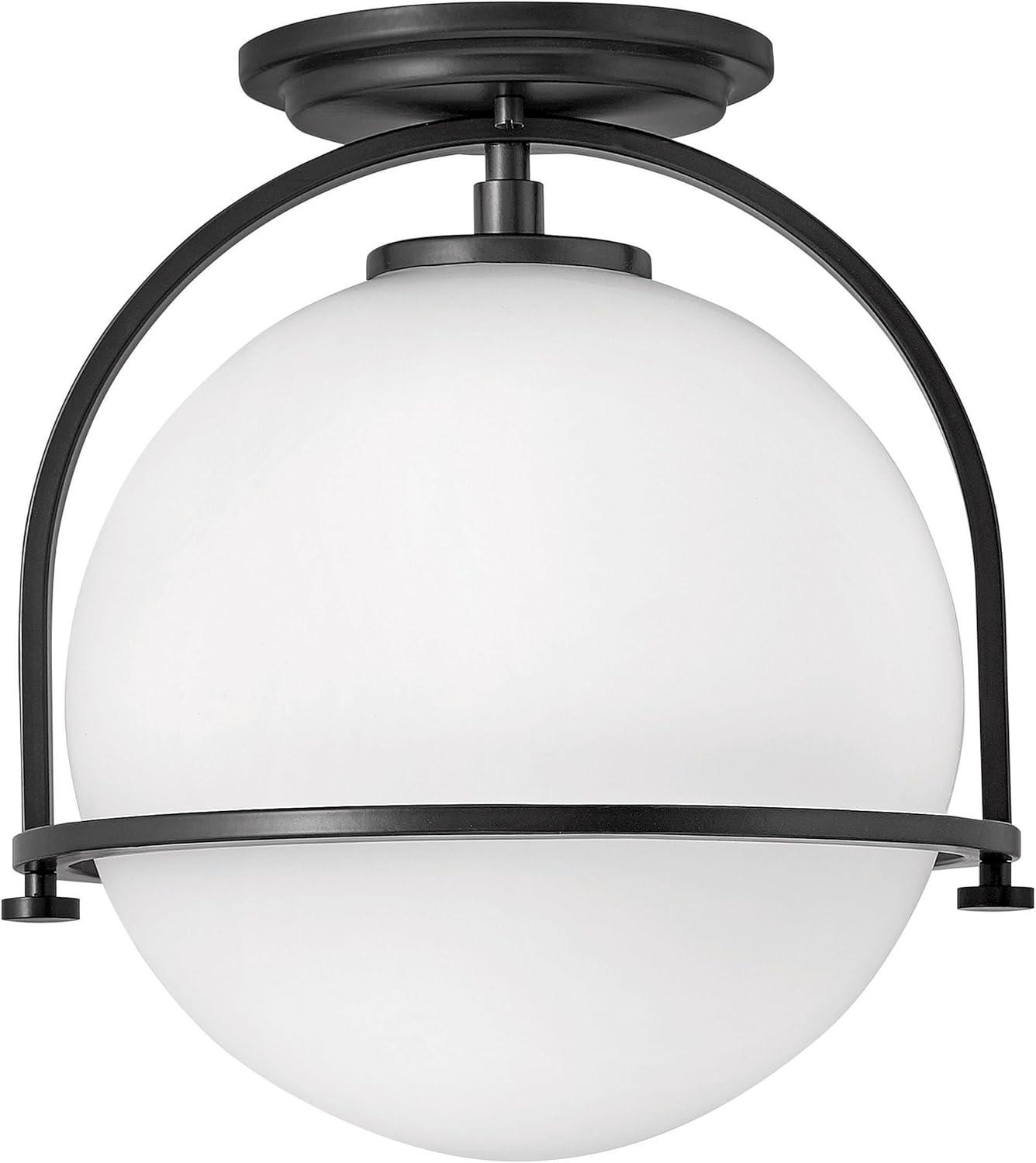 McCormick Hand Blown Glass Semi Flush Mount