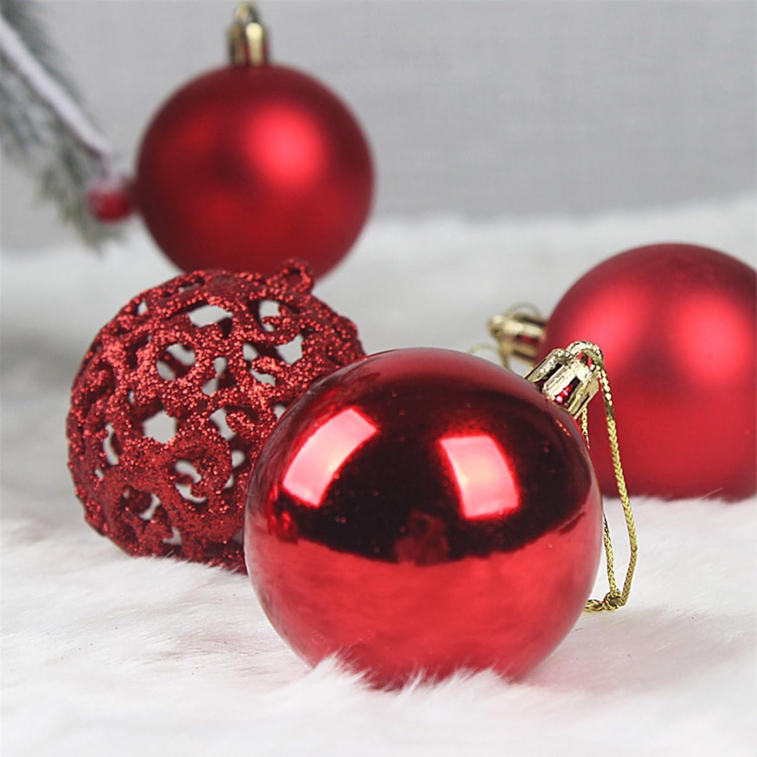 Clearance!Liuanngg Wall Decoration 100Pc Christmas Ball Ornaments Shatterproof Balls for Christmas Tree Decoration
