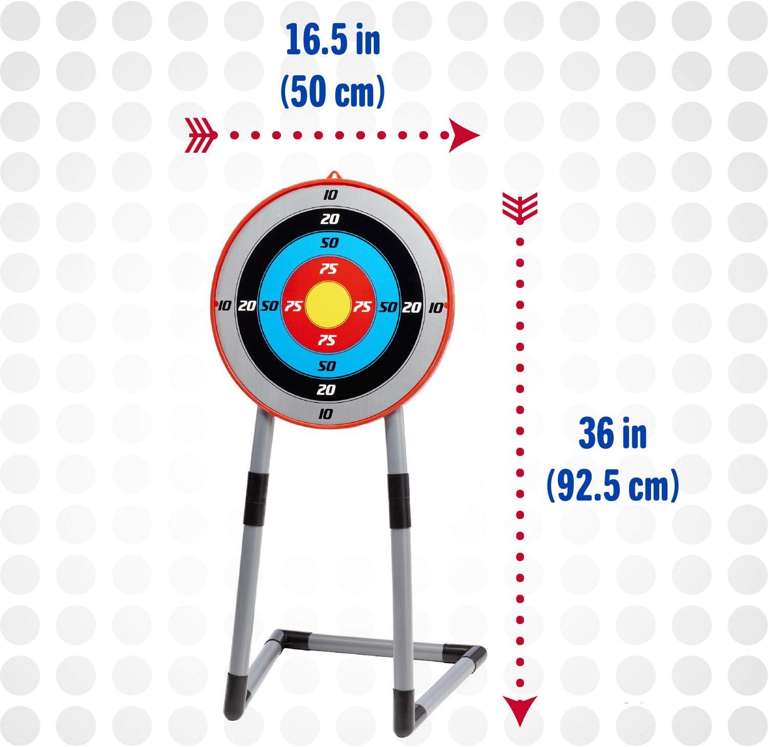 NSG Deluxe Bow & Arrow Archery Set for Kids - Toy Archery Bow with Large Freestanding Target, Suction Cup Arrows, and Quiver - Toys for Children Above 6 Years of Age