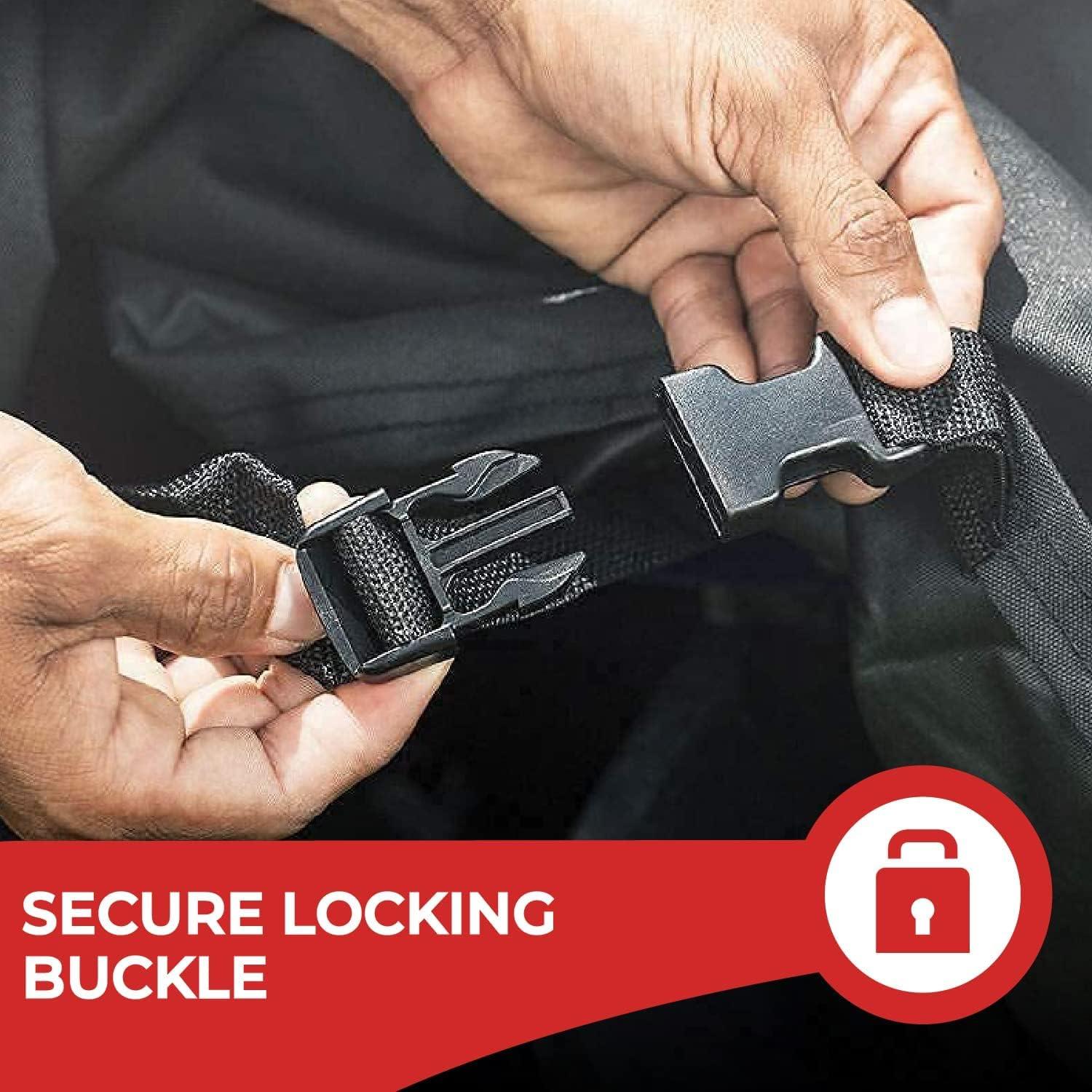 Tough Cover Zero-Turn Mower Cover, Extreme Edition, Heavy Duty 600D Marine Grade Fabric, Universal Fit Lawn Mower Covers, Protects Against UV, Dust, Dirt, Wind for Outdoor Protection (Black)