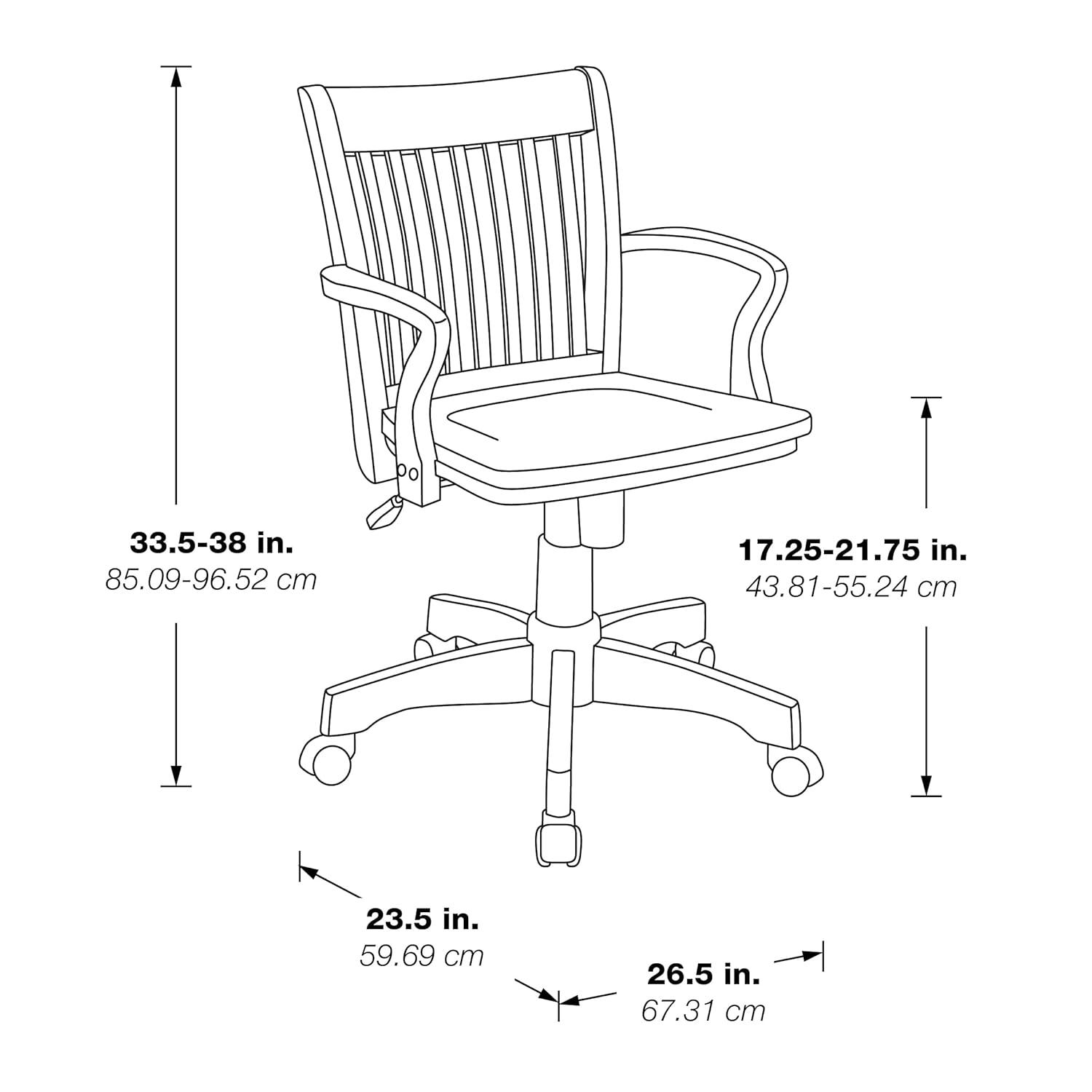 Office Star Products Genevieve Vinyl Bankers Chair