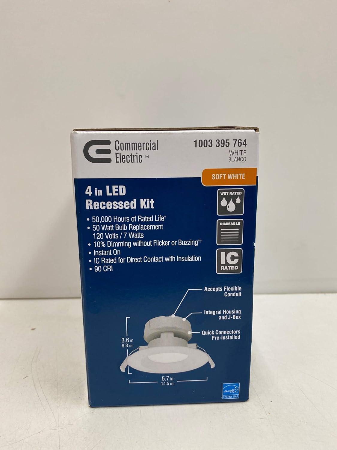 Soft White 4-Inch LED Recessed Lighting Kit