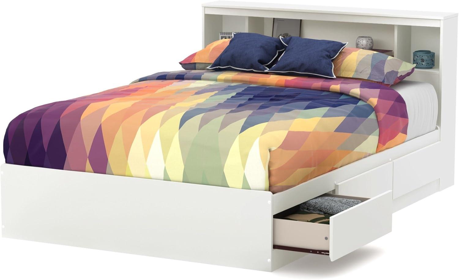 Reevo 3 Drawer Mate's & Captain's Bed with Bookcase by Southshore