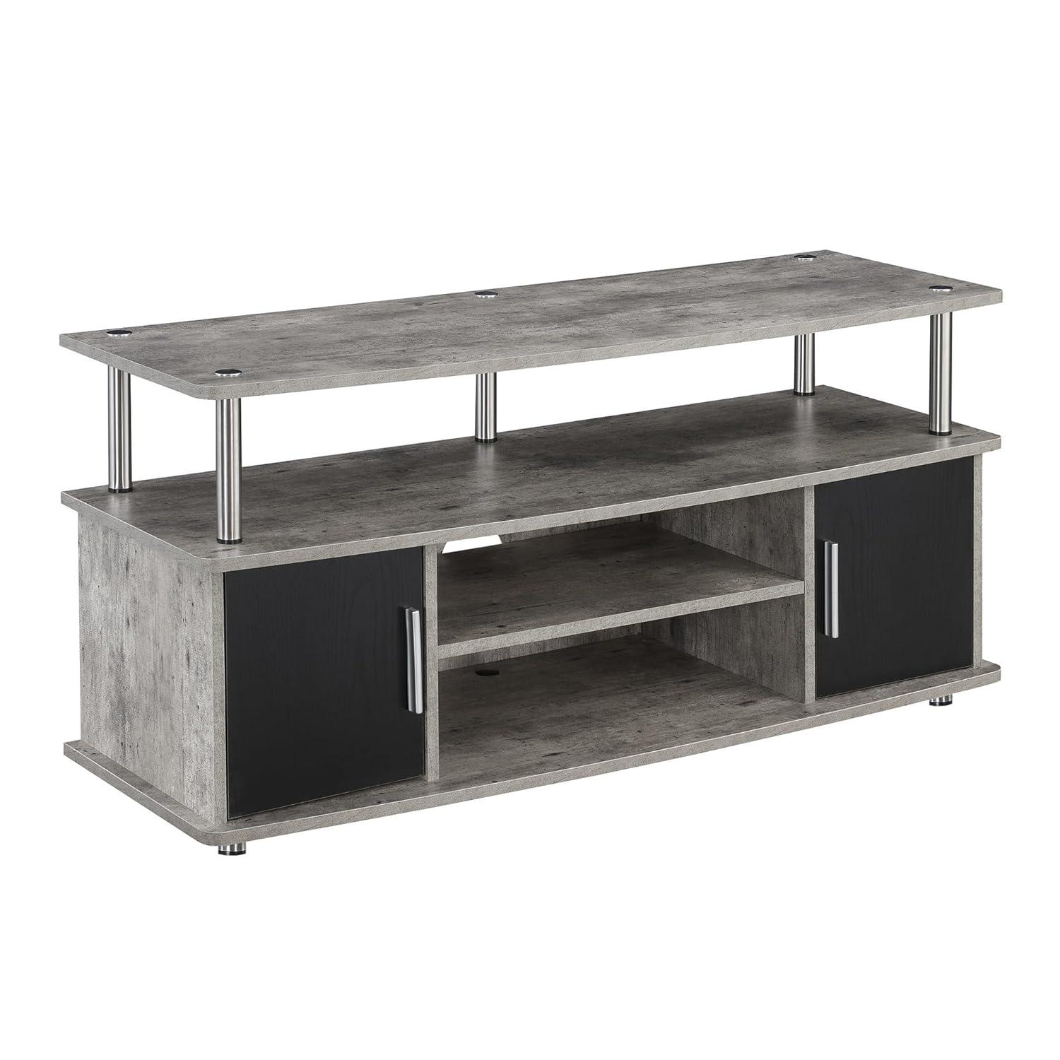 Convenience Concepts Designs2Go Monterey TV Stand, Faux Birch/Black