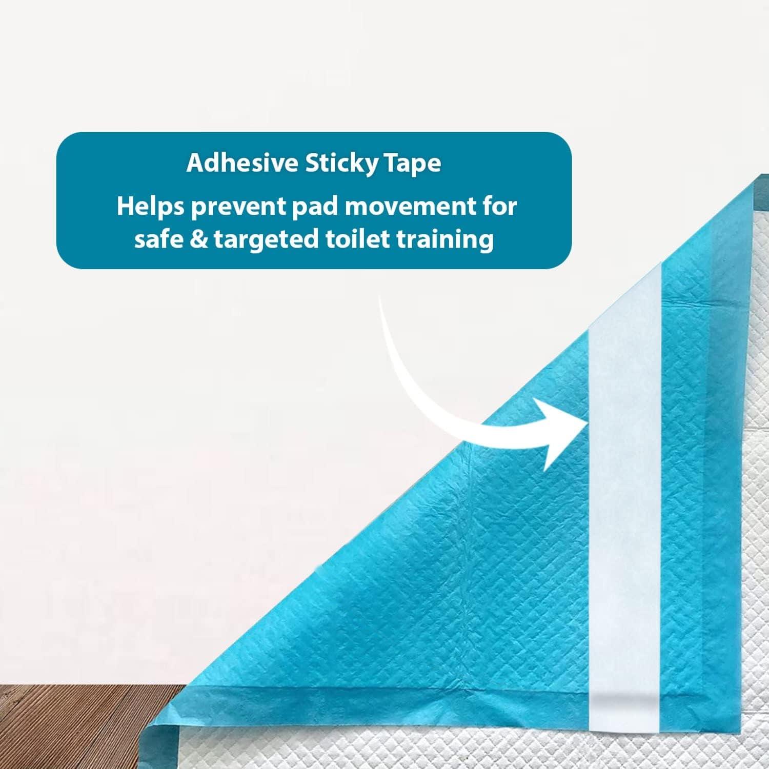 Gigantic Blue Dog Pee Pads with Adhesive Backing