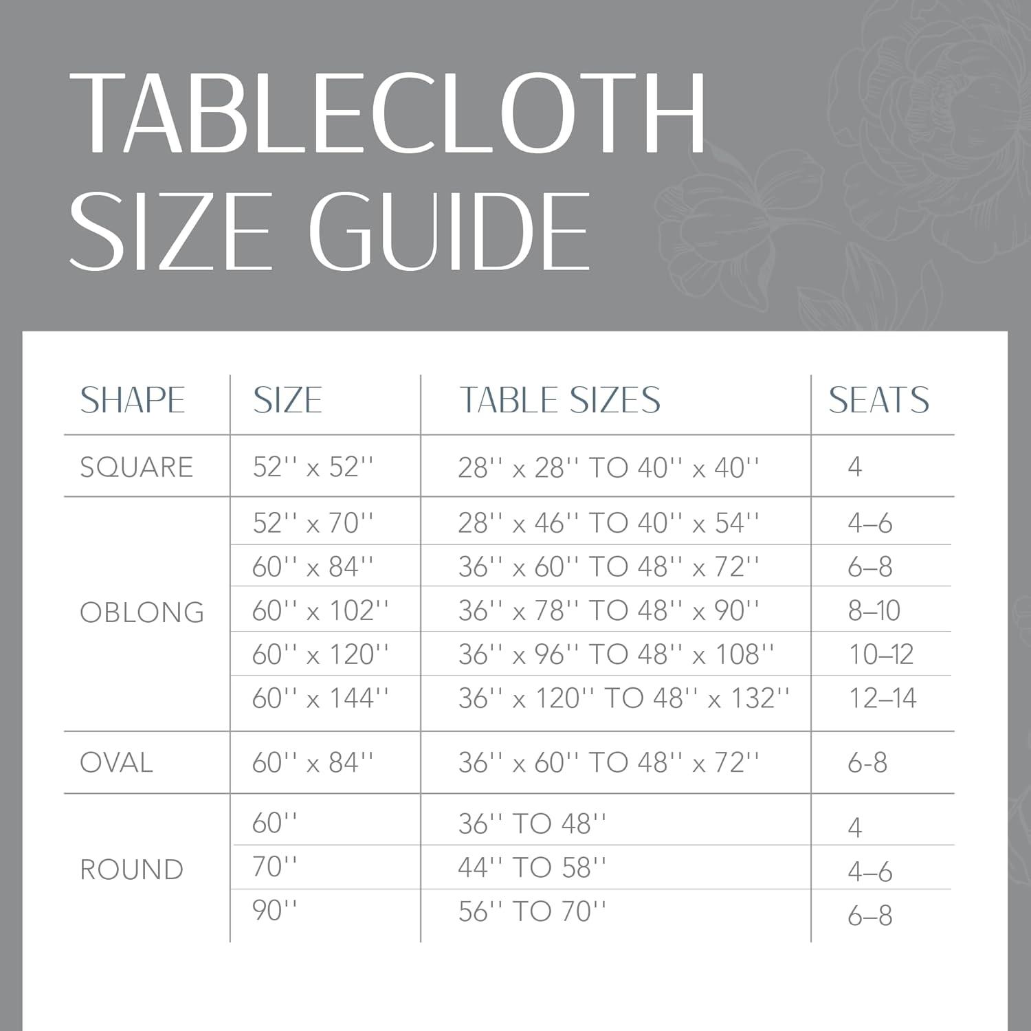 Elrene Continental Solid Texture Water and Stain Resistant Tablecloth - Elrene Home Fashions