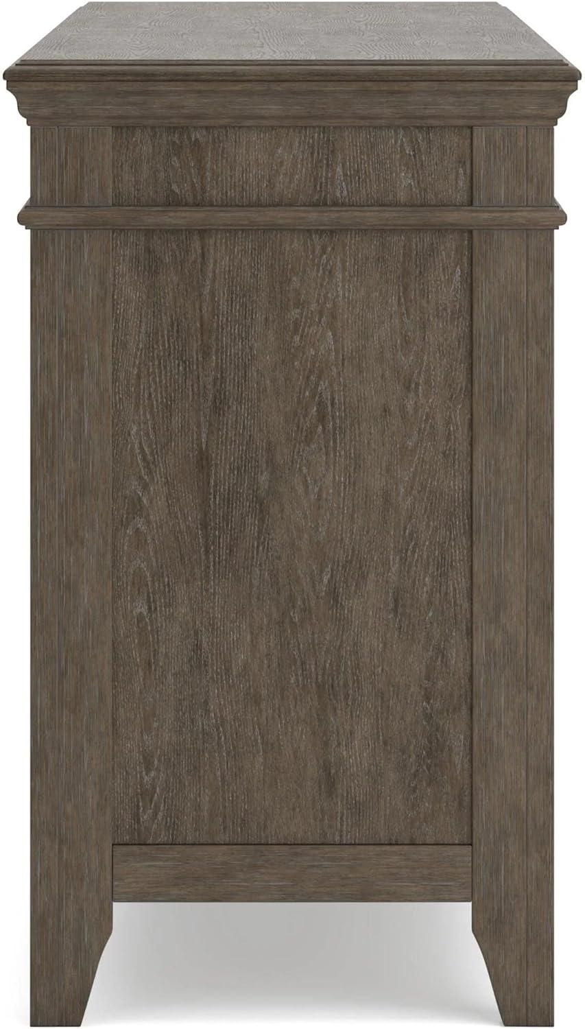 Signature Design by Ashley Traditional Janismore Credenza  Weathered Gray