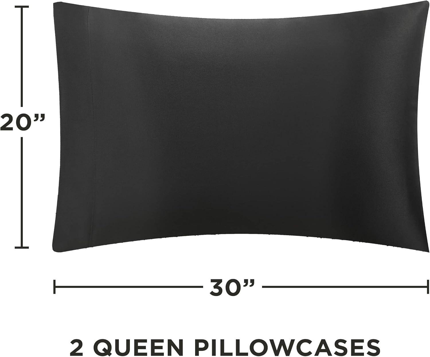 Juicy Couture Juicy Couture Silky Satin Pillows Case Sets with Envelope Closure (Set of 2)