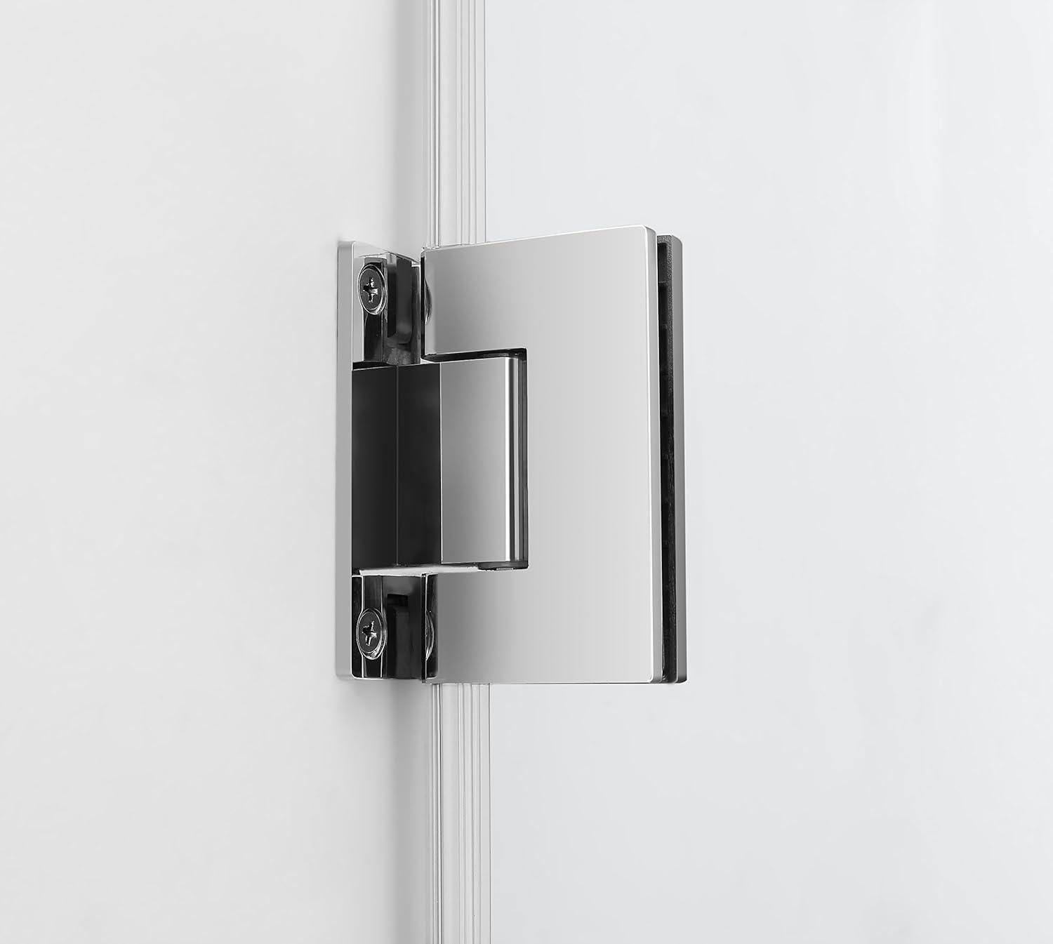 Aston Sdr997ez-33580 Kinkade Xl 80" High X 33-1/2" Wide Hinged Frameless Shower Door -