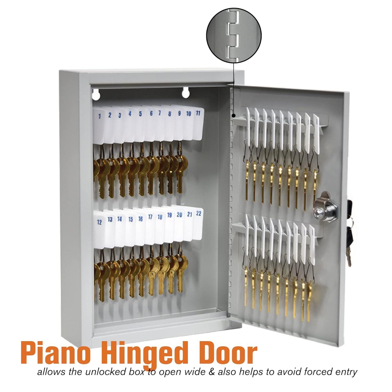 40 Key Cabinet - Single Lock Welded 22 Gauge Steel Construction