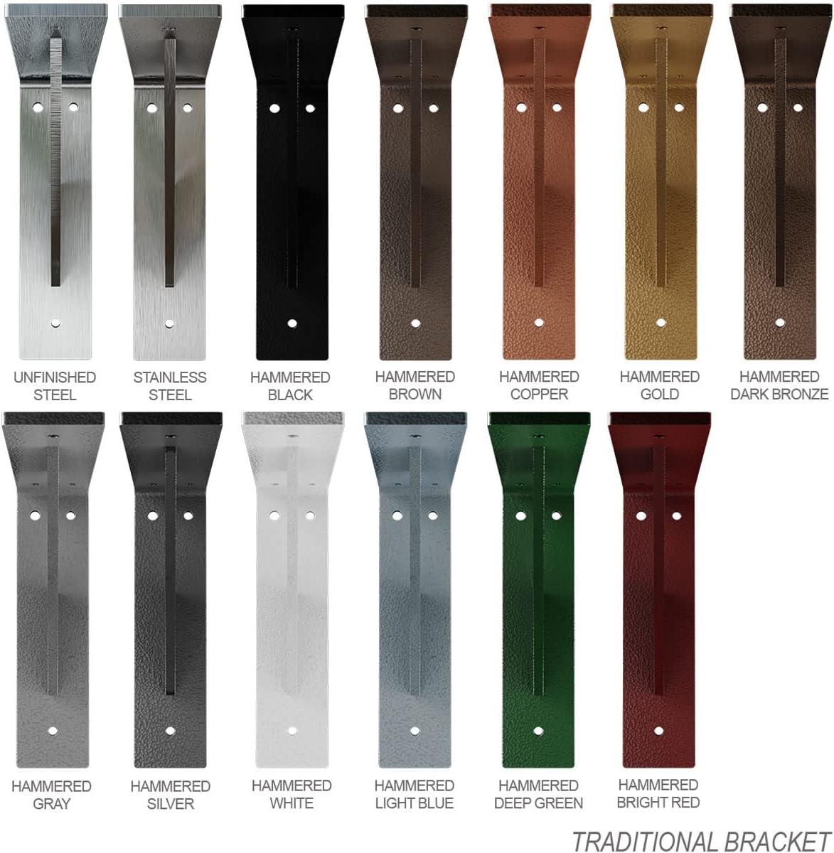 Ekena Millwork Traditional H 2'' W D Metal Bracket / Corbel